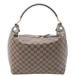 LOUIS VUITTON Duomo Damier Ebene Hobo Bag Brown