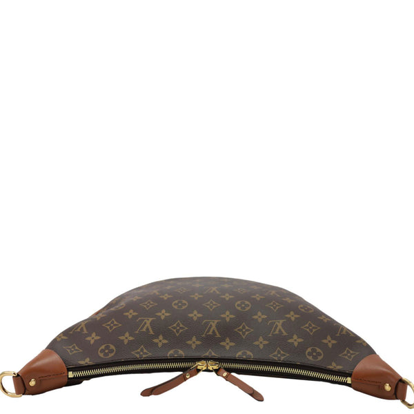 LOUIS VUITTON Loop Reverse Monogram Canvas Hobo Shoulder Bag Brown