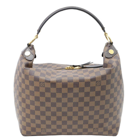 LOUIS VUITTON Duomo Damier Ebene Hobo Bag Brown