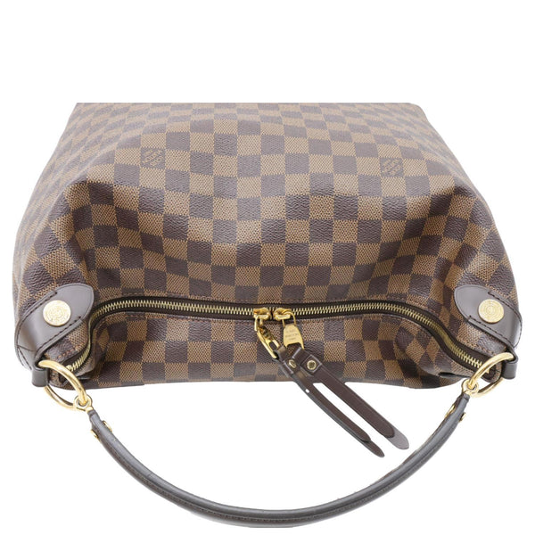 LOUIS VUITTON Duomo Damier Ebene Hobo Bag Brown