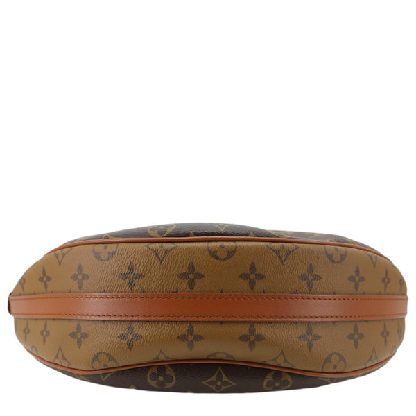 LOUIS VUITTON Loop Reverse Monogram Canvas Hobo Shoulder Bag Brown