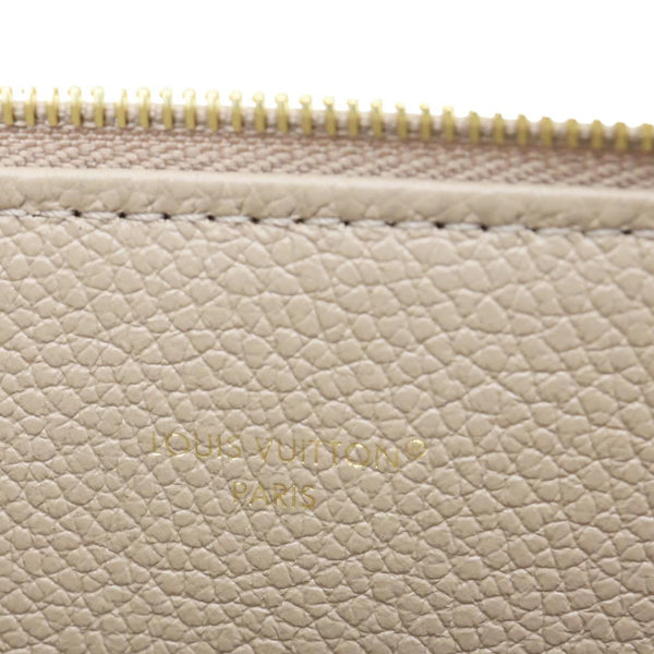 LOUIS VUITTON Felicie Pochette Empreinte Leather Zippy Insert Wallet Tourterelle