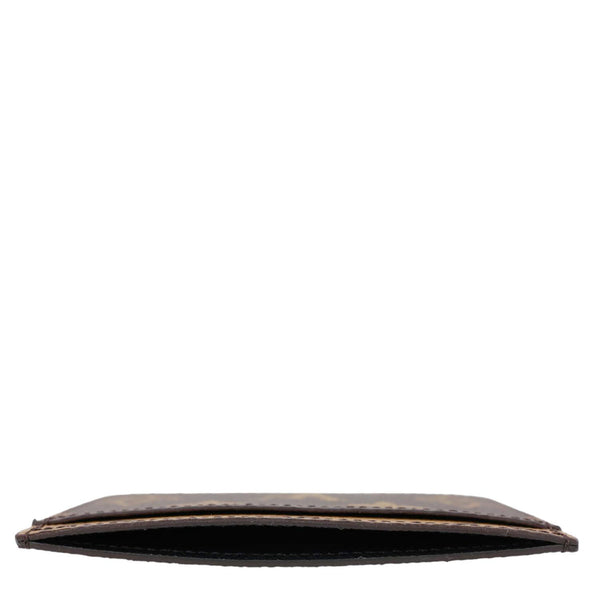LOUIS VUITTON Monogram Reverse Canvas Card Holder Brown