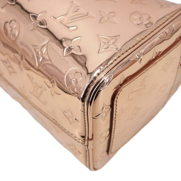 LOUIS VUITTON Speedy Bandouliere 25 Monogram Miroir Leather Shoulder Bag Copper