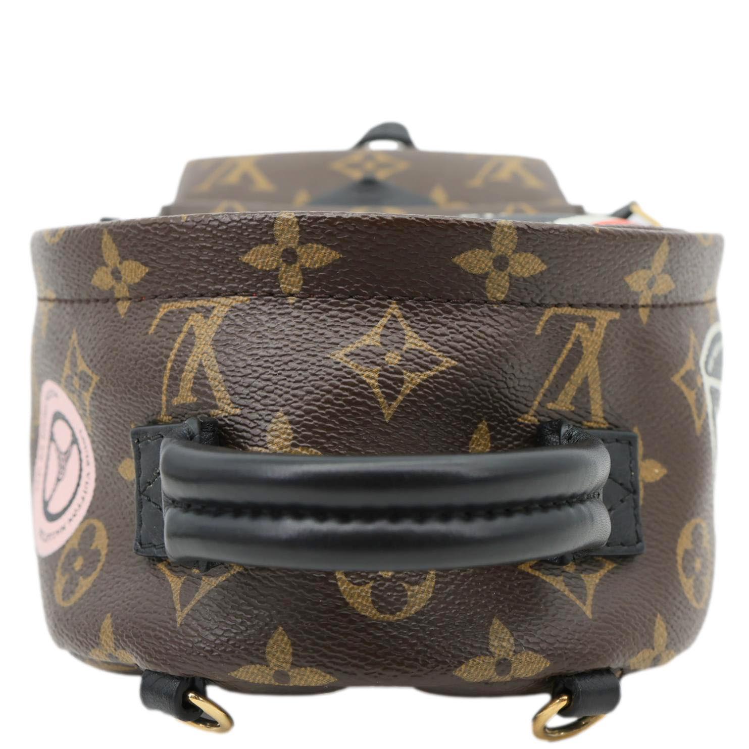 louis vuitton backpack palm Louis Vuitton Pre-owned Louis Vuitton Palm Springs World Tour Monogram Canvas Mini Backpack