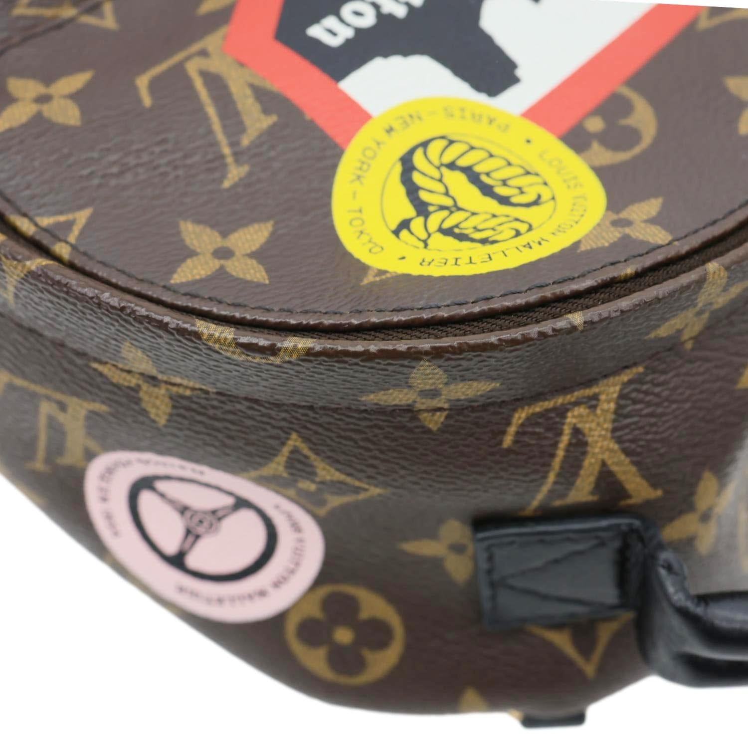 louis vuitton backpack new york Louis Vuitton Pre-owned Louis Vuitton Palm Springs World Tour Monogram Canvas Mini Backpack