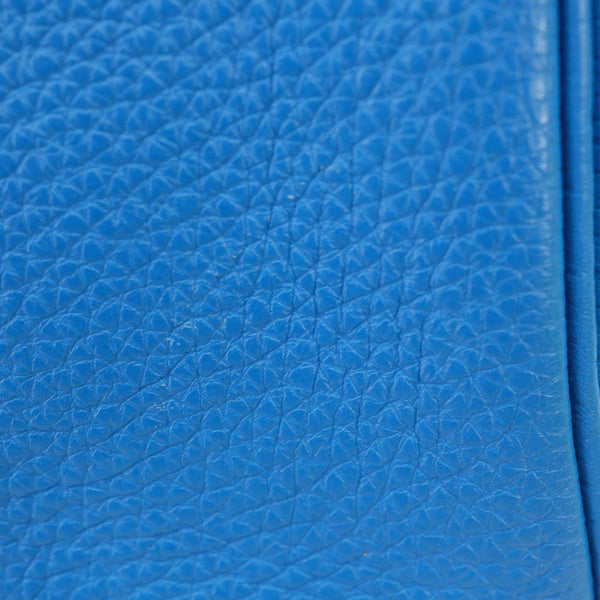 HERMES Birkin 30 Togo Leather Tote Bag Blue
