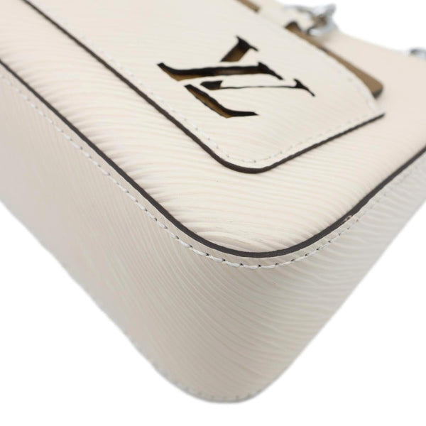 LOUIS VUITTON Marellini Epi Leather Shoulder Bag Quartz White