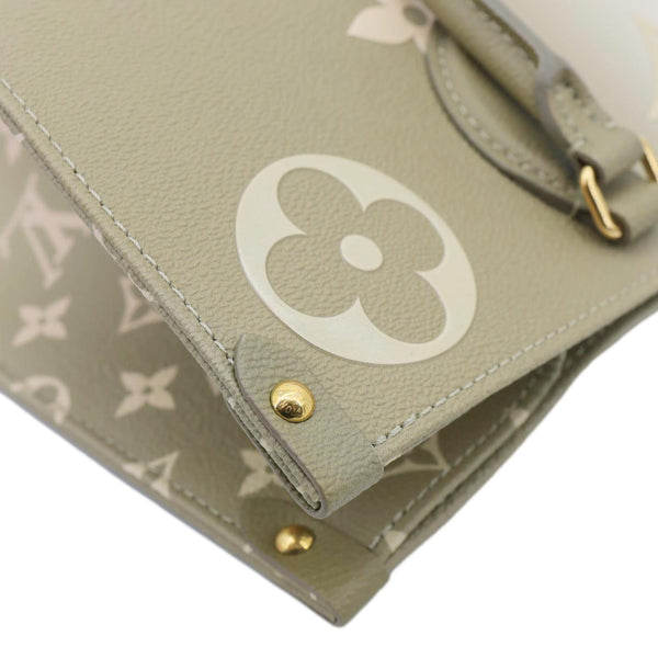 LOUIS VUITTON Onthego MM Giant Monogram Canvas Tote Bag Sunset Khaki
