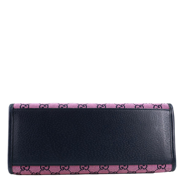 GUCCI Interlocking G Small Monogram Canvas Tote Bag Pink 659983