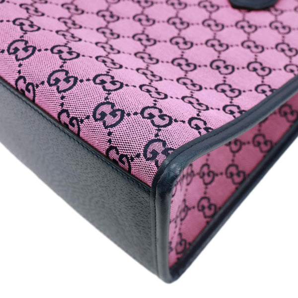 GUCCI Interlocking G Small Monogram Canvas Tote Bag Pink 659983