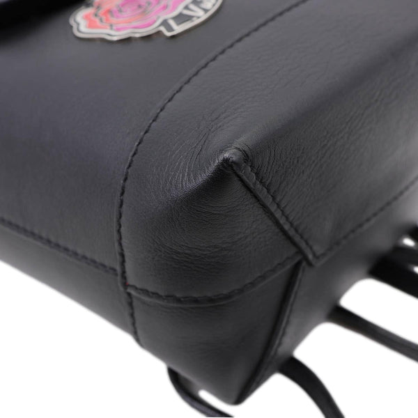 LOUIS VUITTON My Lockme Mini Soft Calfskin Pins Leather Backpack Black