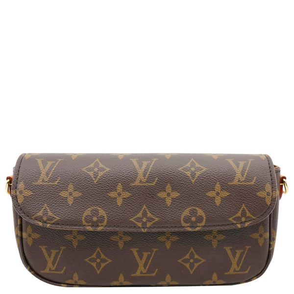 LOUIS VUITTON Ivy Monogram Canvas Wallet on Chain Brown