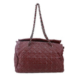 CHANEL Paris-Moscou Rock In Moscou Patent Leather Tote Bag Burgundy