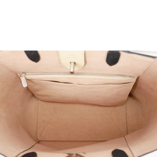 LOUIS VUITTON Lockme Cabas Leather Tote Bag Bicolor