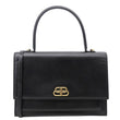 BALENCIAGA Sharp XS Calfskin Leather Top-Handle Crossbody Bag Black