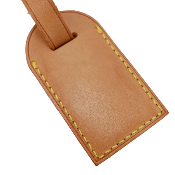 LOUIS VUITTON Vachetta Leather Luggage Tag Tan