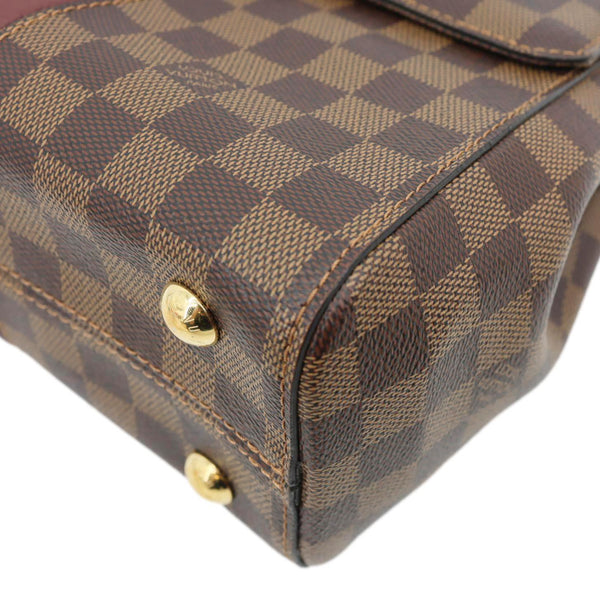 LOUIS VUITTON Bond Street MM Damier Ebene Satchel Bag Bordeaux
