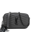 YVES SAINT LAURENT Lou Chevron Leather Camera Bag Black