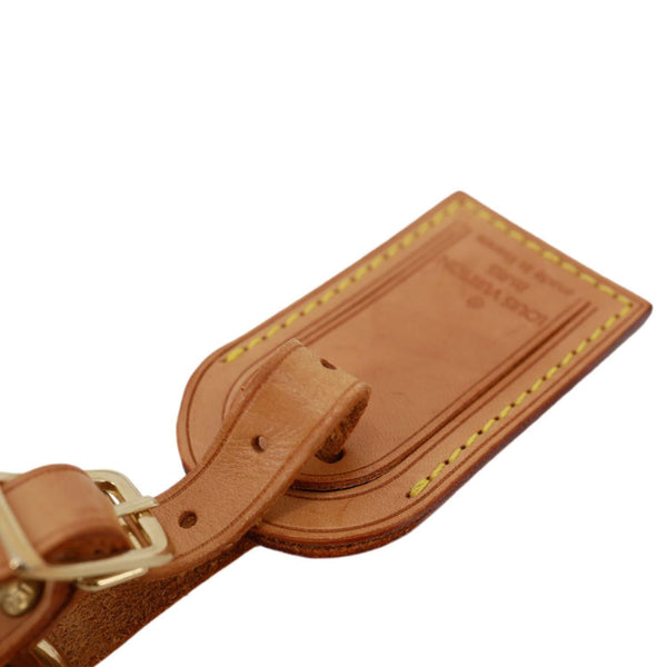 LOUIS VUITTON Vachetta Leather Luggage Tag Tan
