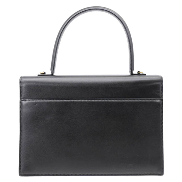 BALENCIAGA Sharp XS Calfskin Leather Top-Handle Crossbody Bag Black