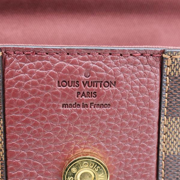 LOUIS VUITTON Bond Street MM Damier Ebene Satchel Bag Bordeaux