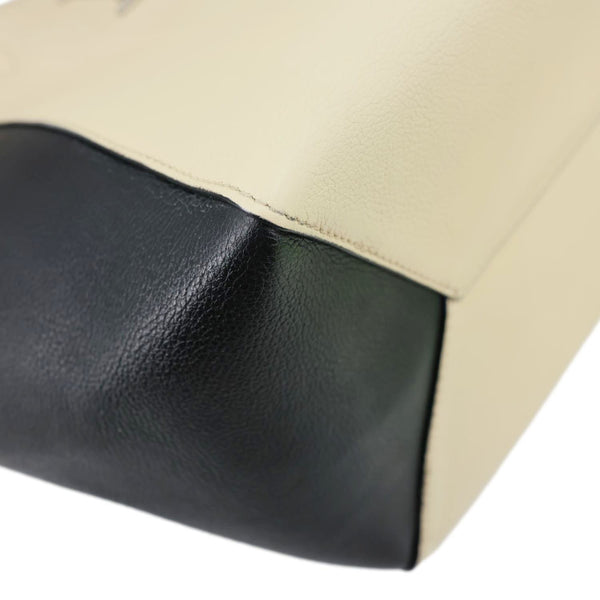LOUIS VUITTON Lockme Cabas Leather Tote Bag Bicolor