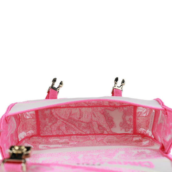 CHRISTIAN DIOR Diorcamp Toile de Jouy Embroidered Canvas Messenger Bag Pink