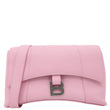 Balenciaga Downtown Hourglass Small Soft Leather Shoulder Bag Pink