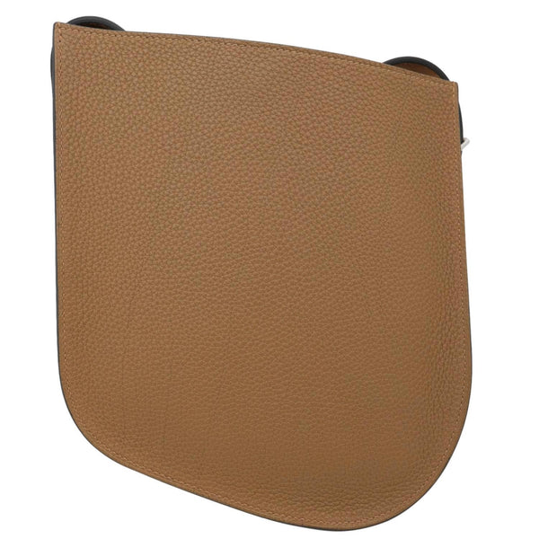 HERMES Perspective Cavaliere 21 Togo Leather Shoulder Bag Brown