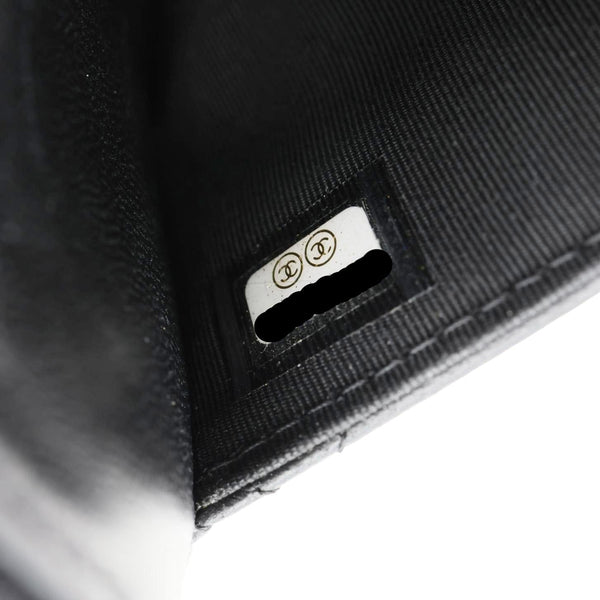 CHANEL WOC Wallet on Chain Leather Shoulder Bag Black