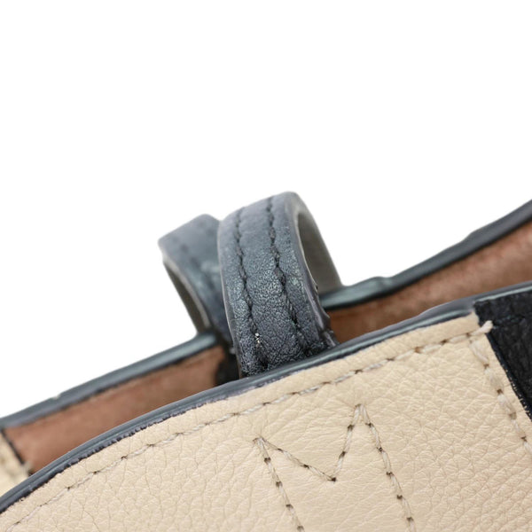 LOUIS VUITTON Lockme Cabas Leather Tote Bag Bicolor