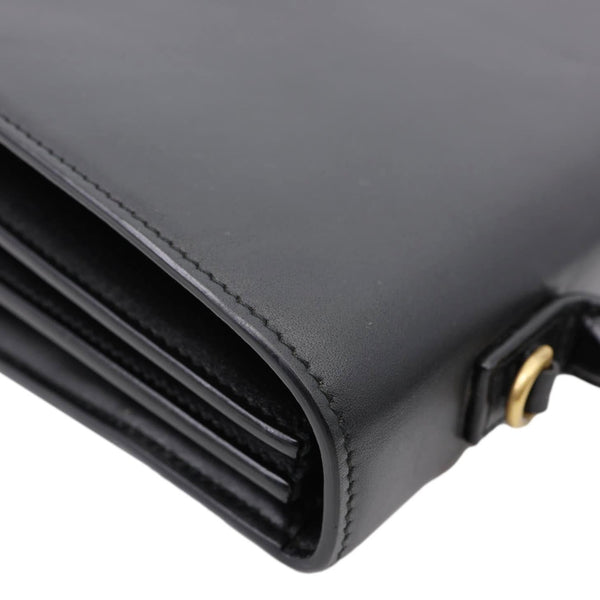 BALENCIAGA Sharp XS Calfskin Leather Top-Handle Crossbody Bag Black