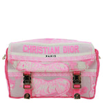 CHRISTIAN DIOR Diorcamp Toile de Jouy Embroidered Canvas Messenger Bag Pink