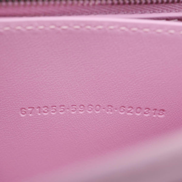 Balenciaga Downtown Hourglass Small Soft Leather Shoulder Bag Pink