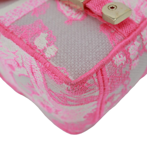 CHRISTIAN DIOR Diorcamp Toile de Jouy Embroidered Canvas Messenger Bag Pink