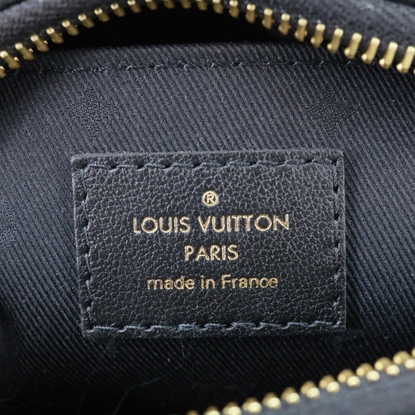 LOUIS VUITTON Papillon BB Calfskin Bubblegram Leather Crossbody Bag Black
