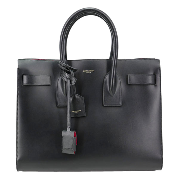 YVES SAINT LAURENT Sac De Jour Small Smooth Calfskin Leather Tote Bag Black