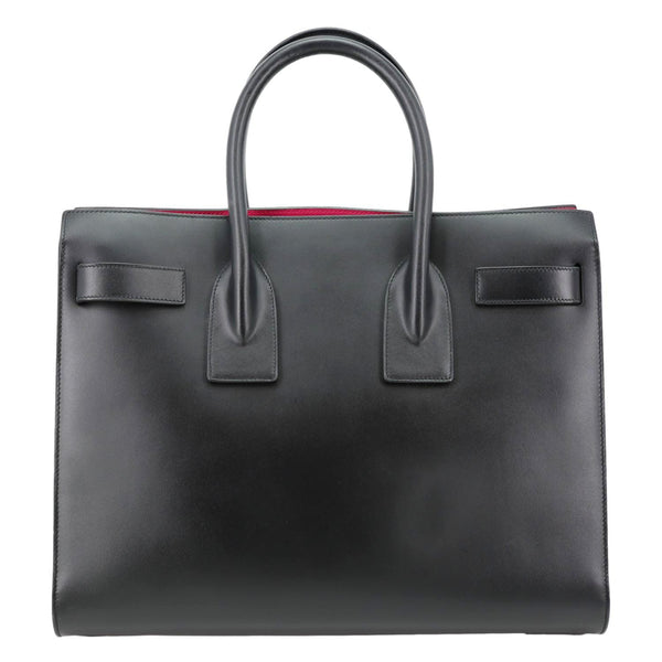 YVES SAINT LAURENT Sac De Jour Small Smooth Calfskin Leather Tote Bag Black