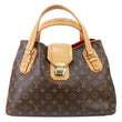LOUIS VUITTON Griet Monogram Canvas Tote Bag Brown