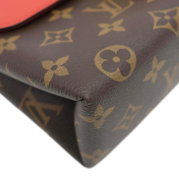 LOUIS VUITTON Locky BB Monogram Canvas Satchel Bag Brown