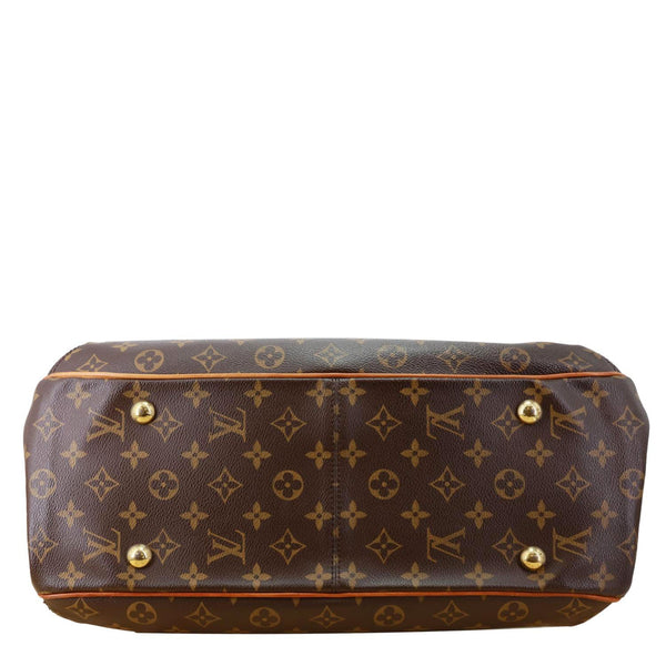 LOUIS VUITTON Griet Monogram Canvas Tote Bag Brown