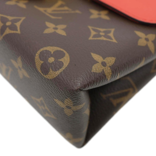 LOUIS VUITTON Locky BB Monogram Canvas Satchel Bag Brown
