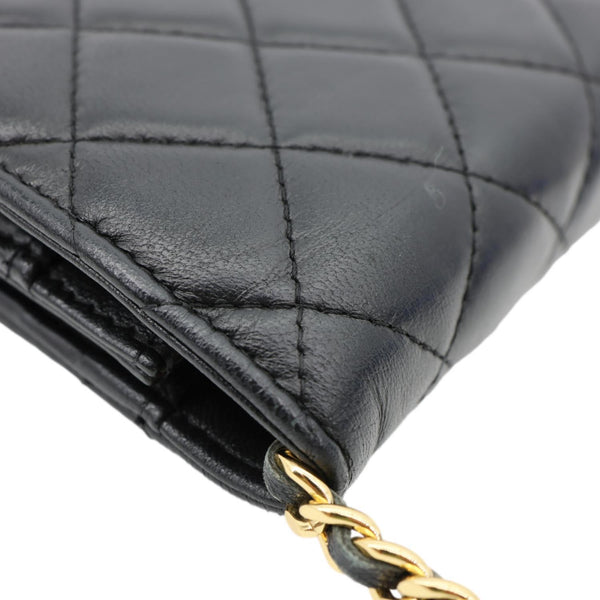 CHANEL WOC Wallet on Chain Leather Shoulder Bag Black
