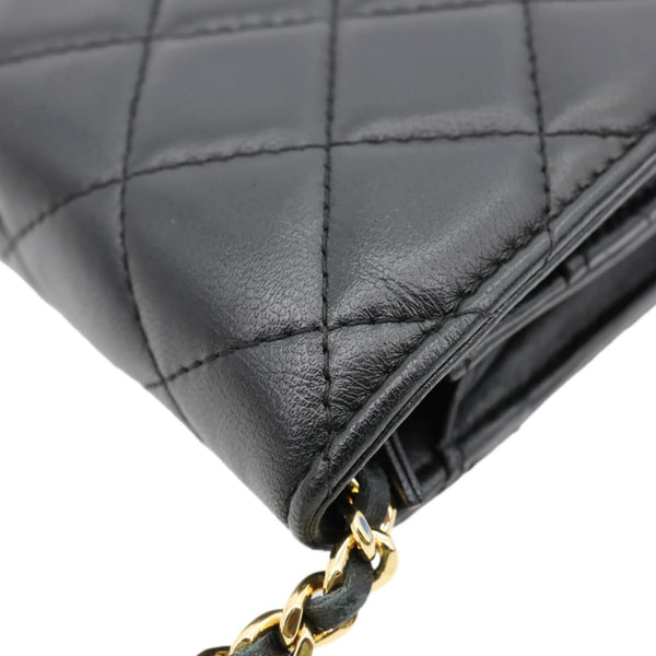 CHANEL WOC Wallet on Chain Leather Shoulder Bag Black