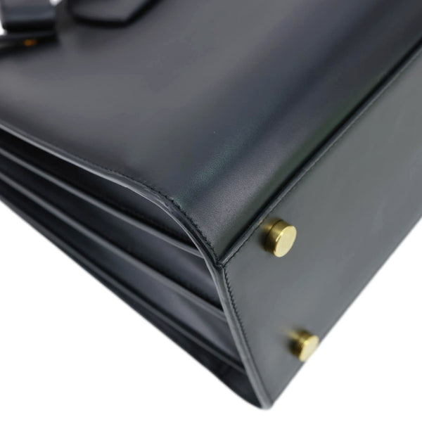 YVES SAINT LAURENT Sac De Jour Small Smooth Calfskin Leather Tote Bag Black