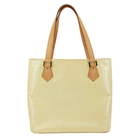 LOUIS VUITTON Houston Monogram Vernis Leather Tote Bag Perle