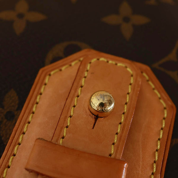 LOUIS VUITTON Griet Monogram Canvas Tote Bag Brown