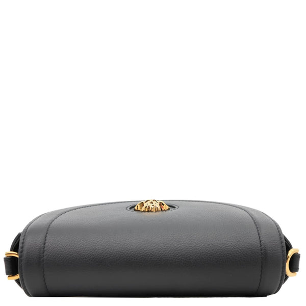 VERSACE Medusa Leather Crossbody Bag Black