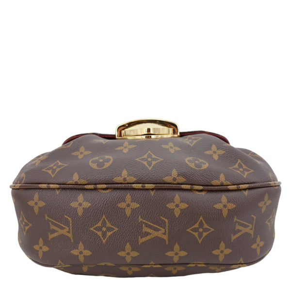 LOUIS VUITTON Sunset Monogram Coated Canvas Shoulder Bag Brown